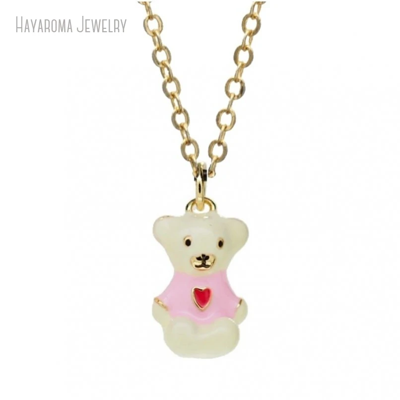 2Pcs Jewelry Enamel Gold Color Animal Bear Chain Metal Wholesale Copper Necklace NM51661
2Pcs Jewelry Enamel Gold Color Animal Bear Chain Metal Wholesale Copper Necklace NM51661