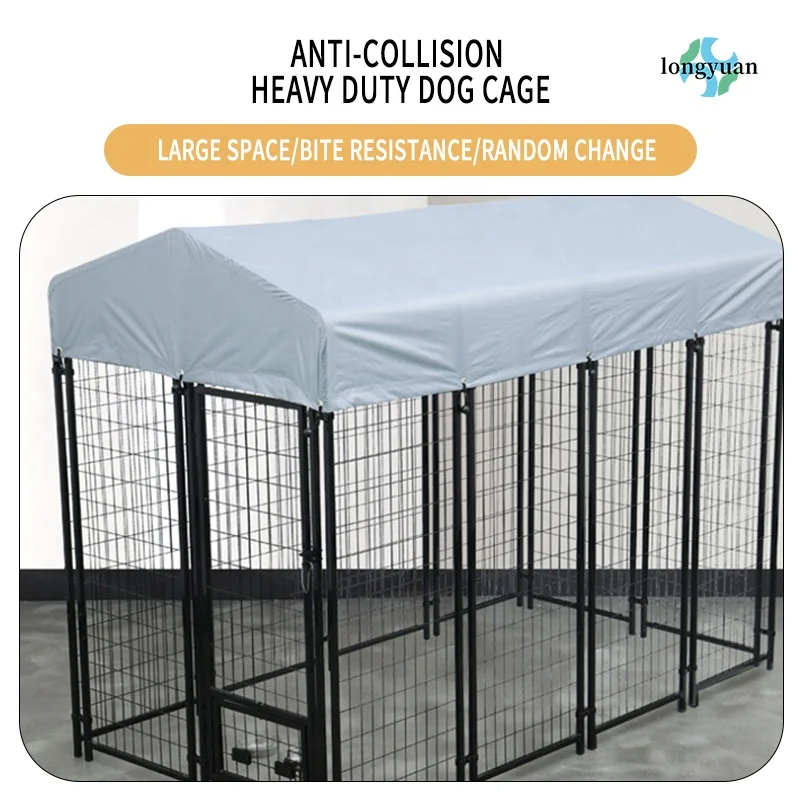 Classic Dog Kennel Large Iron Welded Wire Mesh Pet Cage All-Weather Outdoor Secure Box Dog House
Classic Dog Kennel Large Iron Welded Wire Mesh Pet Cage All-Weather Outdoor Secure Box Dog House