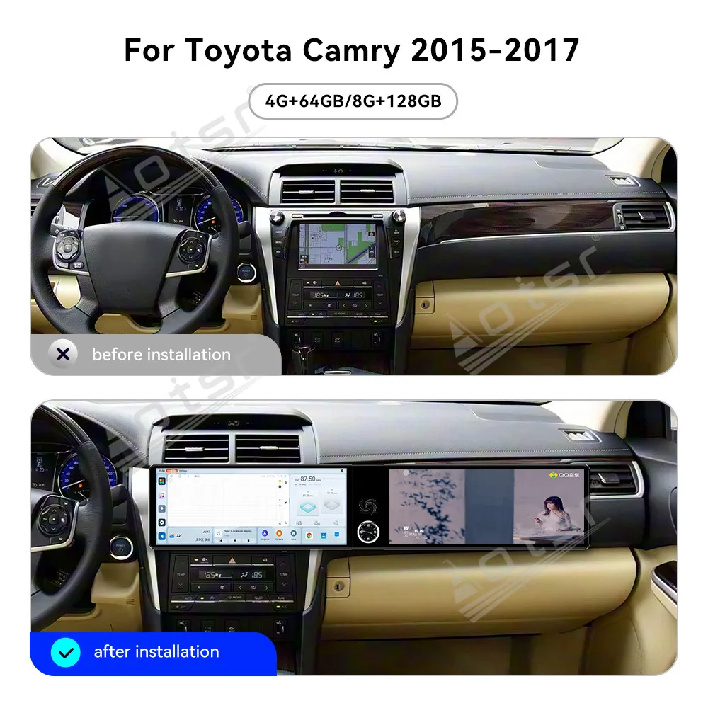 12.3" Android 13 Dual Screen Car Radio For Toyota Camry 2015-2017 Car Multimedia Video Player GPS Navigation Carplay Unit DSP
12.3" Android 13 Dual Screen Car Radio For Toyota Camry 2015-2017 Car Multimedia Video Player GPS Navigation Carplay Unit DSP