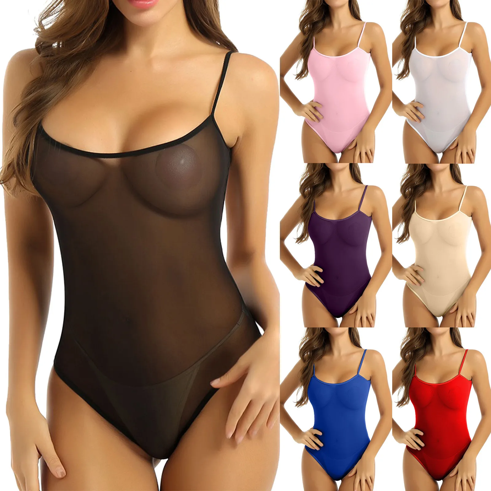 Womens Porno Fetish Transparent Fishnet Bodysuit Teddies Lingerie Sexy Backless High Cut Thong Jumpsuit Hot Sheer Mesh Nightwear
Womens Porno Fetish Transparent Fishnet Bodysuit Teddies Lingerie Sexy Backless High Cut Thong Jumpsuit Hot Sheer Mesh Nightwear