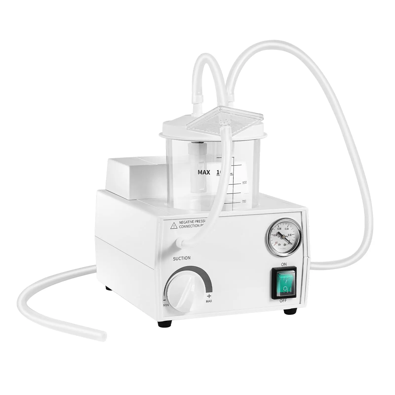 Portable Vacuum Suction Unit, 1000mL Veterinary Suction Machine for Home Use, 7.71 * 9.25 * 9.57in, White
Portable Vacuum Suction Unit, 1000mL Veterinary Suction Machine for Home Use, 7.71 * 9.25 * 9.57in, White