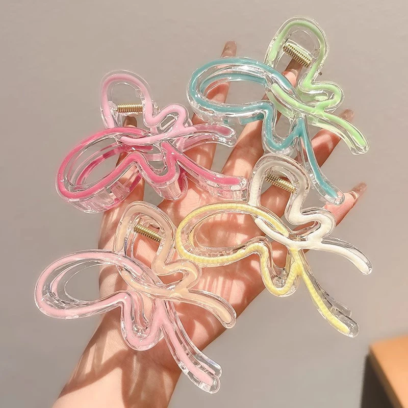 New Acrylic Gradient Color Butterfly Hair Clips For Women summer Elegant Girls Shark Clip Hair Accessories
New Acrylic Gradient Color Butterfly Hair Clips For Women summer Elegant Girls Shark Clip Hair Accessories