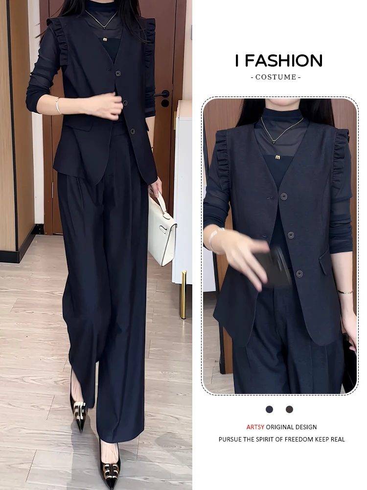 Осень 2026, новый дизайн, женский комплект Faion, жилет Base irt, повседневные брюки, комплект из двух предметов, дышащий, средний, тонкий
Осень 2026, новый дизайн, женский комплект Faion, жилет Base irt, повседневные брюки, комплект из двух предметов, дышащий, средний, тонкий