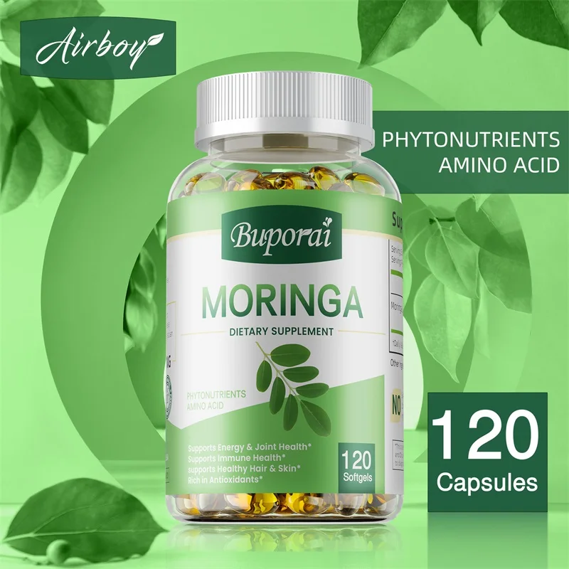 Moringa Supplements - Immune System & Energy Booster, Promotes Metabolism, for Skin, Hair, Joint Health
Moringa Supplements - Immune System & Energy Booster, Promotes Metabolism, for Skin, Hair, Joint Health