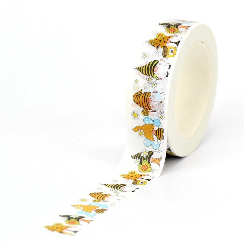 NEW 1PC. 10M Decorative Bee Gnomes with Flower Japanese Washi Tape for Journaling Adhesive Masking Tape Cute Papeleria
NEW 1PC. 10M Decorative Bee Gnomes with Flower Japanese Washi Tape for Journaling Adhesive Masking Tape Cute Papeleria