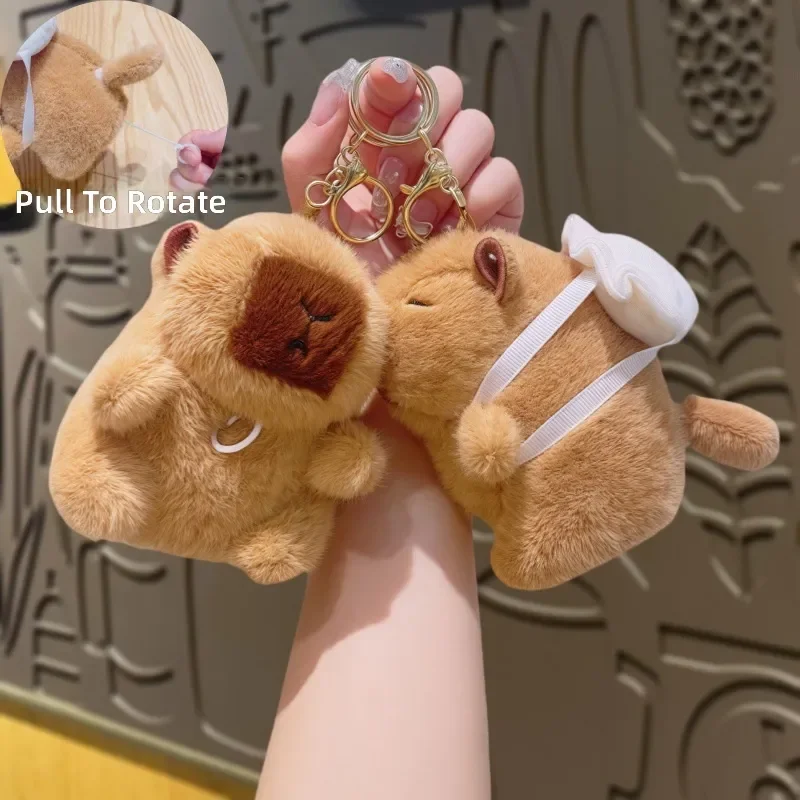 2026 Pull the Wire Rotating Capybara Plush Pendant Cartoon Doll Keychain Small Gift
2026 Pull the Wire Rotating Capybara Plush Pendant Cartoon Doll Keychain Small Gift