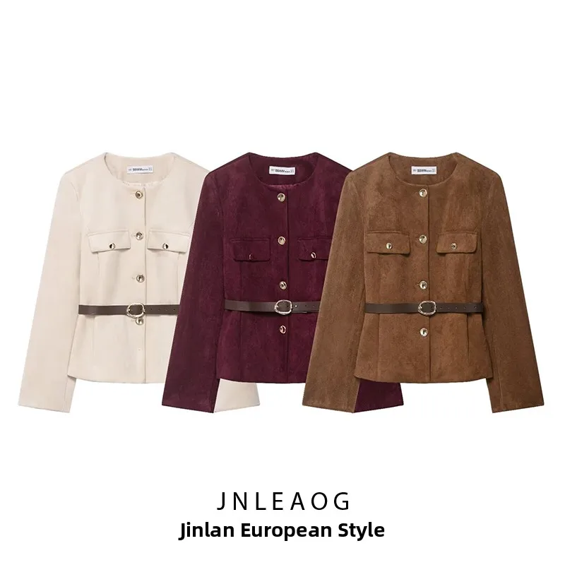 Невобычный костюм с бархатной текстурой, куртка с поясом, осеннее новое поступление, женская одежда, длинное пальто из полиэстера JNLEAOG
Невобычный костюм с бархатной текстурой, куртка с поясом, осеннее новое поступление, женская одежда, длинное пальто из полиэстера JNLEAOG