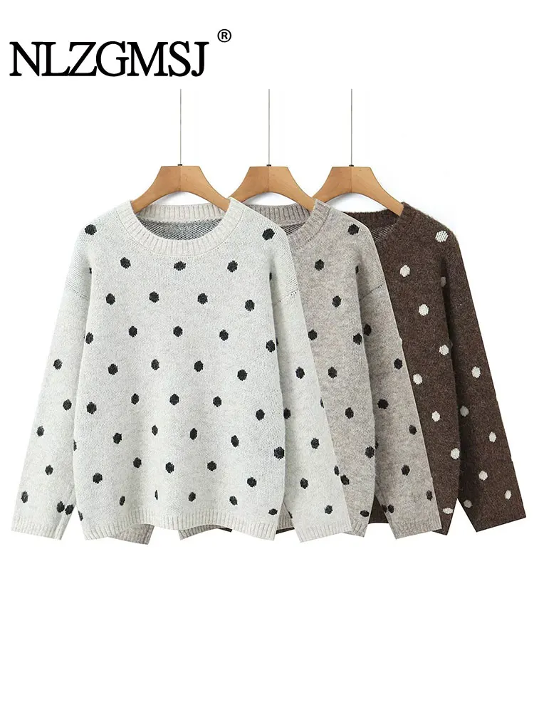 Nlzgmsj 2025 Autumn Women's Dot Print Pullover Sweater New Long Sleeve Loose Sweater Jackets Lady High Street Sweater Y2k
Nlzgmsj 2025 Autumn Women's Dot Print Pullover Sweater New Long Sleeve Loose Sweater Jackets Lady High Street Sweater Y2k