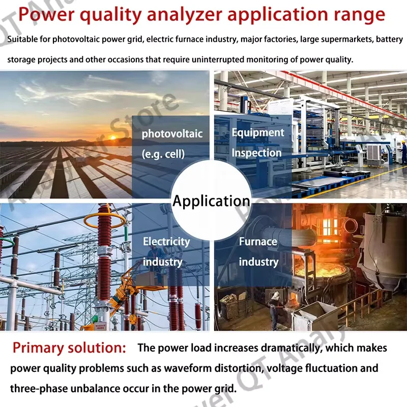 Mi550 Handheld Power Quality Analyzer Digital Multimeter for Electrical Data Tools 3-Phase, 4-Wire Harmonic Ammeter
Mi550 Handheld Power Quality Analyzer Digital Multimeter for Electrical Data Tools 3-Phase, 4-Wire Harmonic Ammeter