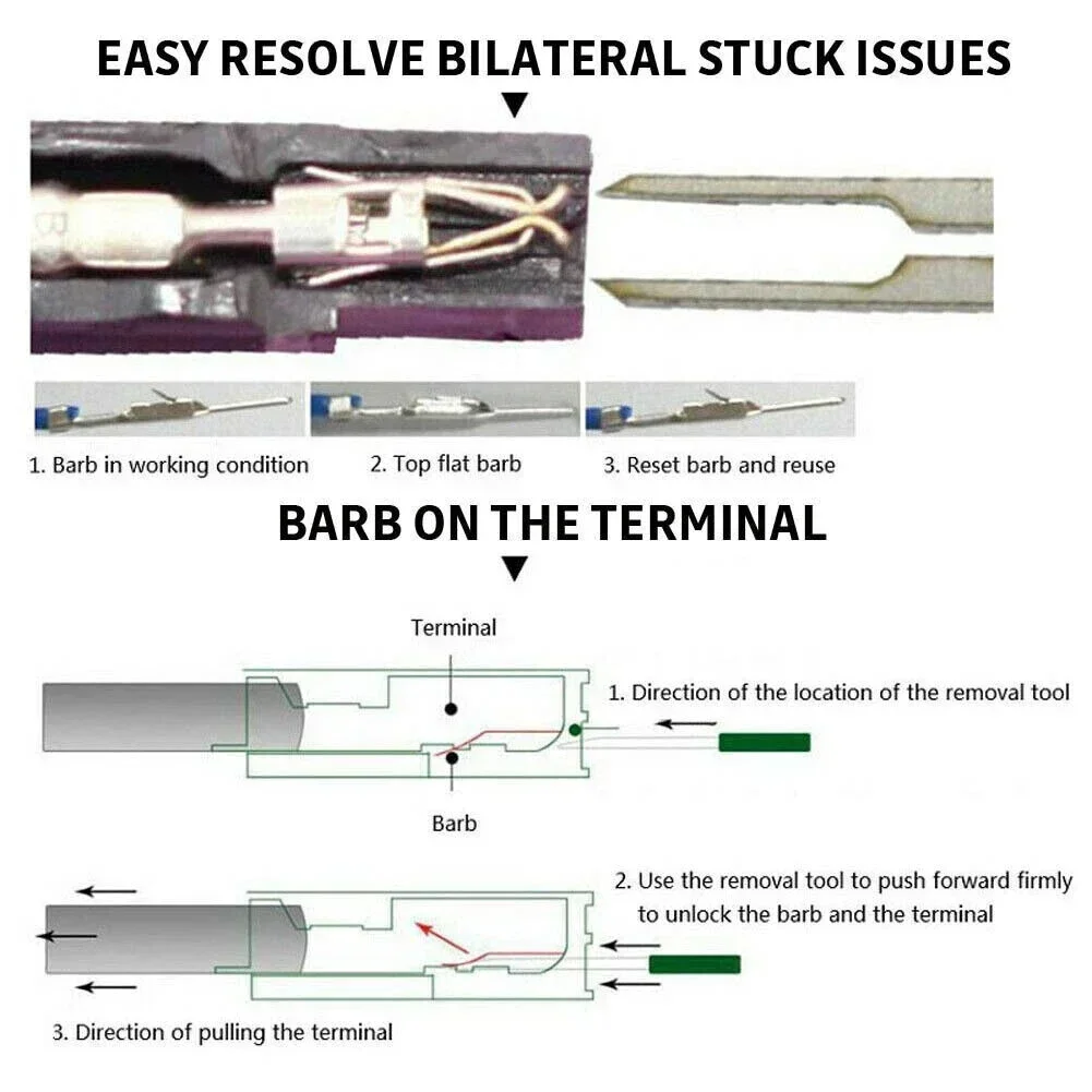 Carhome 36X Stainless Steel 301 Car Terminal Removal Kit Wire Pin Extractor Set Car Stylus Wiring Crimp Connector Puller Repai
Carhome 36X Stainless Steel 301 Car Terminal Removal Kit Wire Pin Extractor Set Car Stylus Wiring Crimp Connector Puller Repai