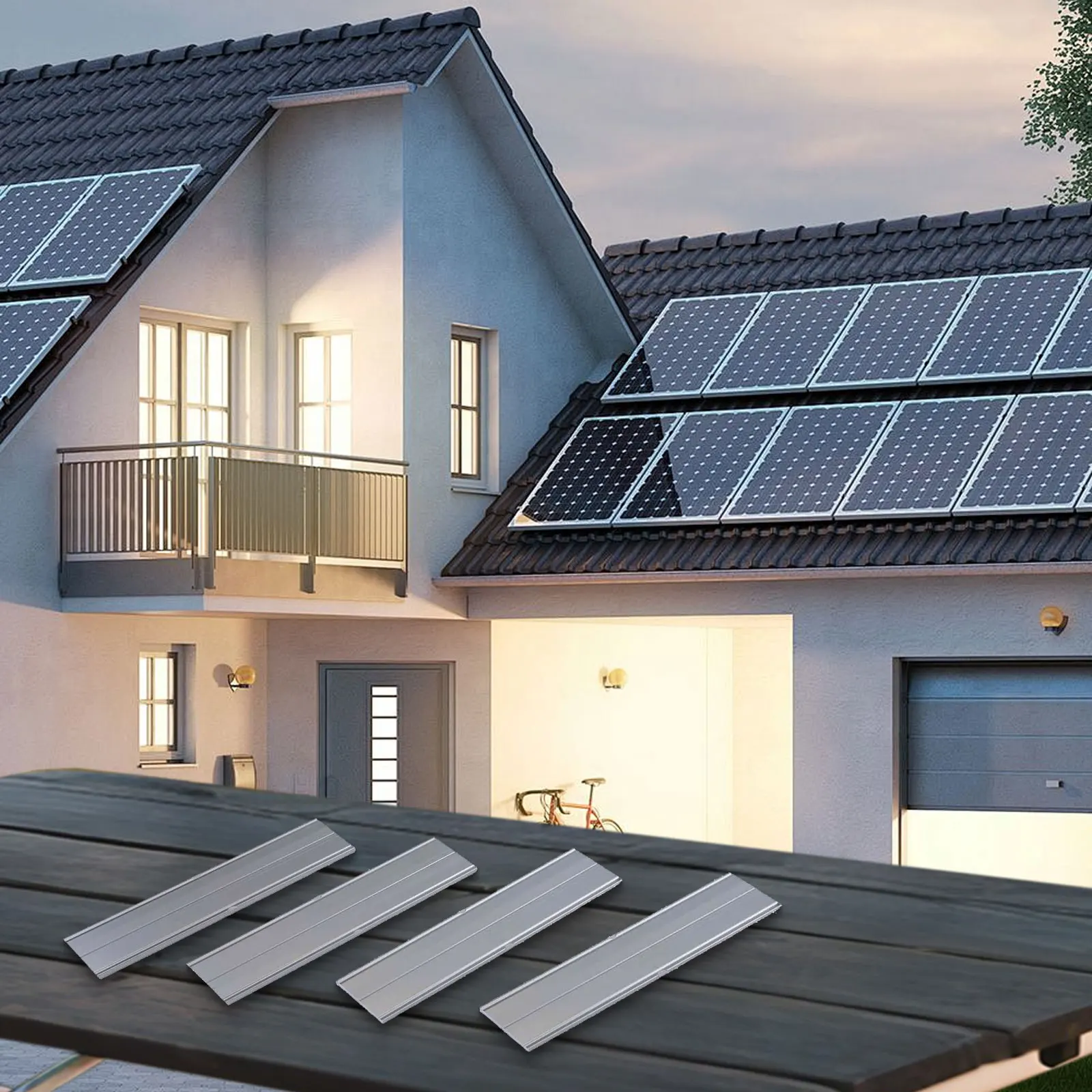 Solar Panel Installation Solar Rail Connector Slide-in Connector Solar Energy Accessories Stable Connection Points
Solar Panel Installation Solar Rail Connector Slide-in Connector Solar Energy Accessories Stable Connection Points