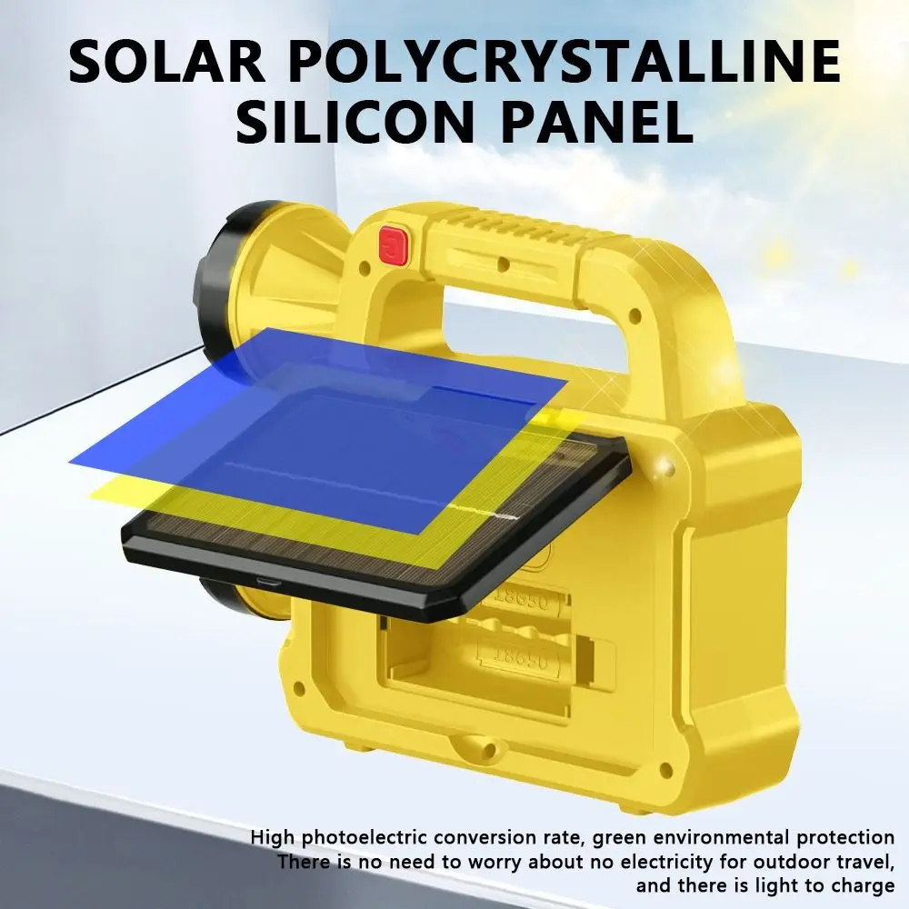 With Solar Charging Pane Solar LED Light USB Rechargeable Energy Conservation High Power Searchlight Waterproof Portable
With Solar Charging Pane Solar LED Light USB Rechargeable Energy Conservation High Power Searchlight Waterproof Portable