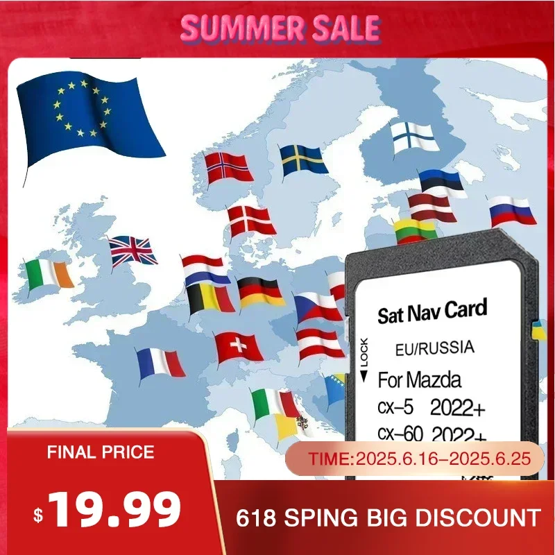 SMIOST Map SD Card for Mazda CX-5 CX-60 2022+ Sat Nav Navigation Card 32GB GPS Update Software Free Shipping OEM EU RUSSIA Car
SMIOST Map SD Card for Mazda CX-5 CX-60 2022+ Sat Nav Navigation Card 32GB GPS Update Software Free Shipping OEM EU RUSSIA Car