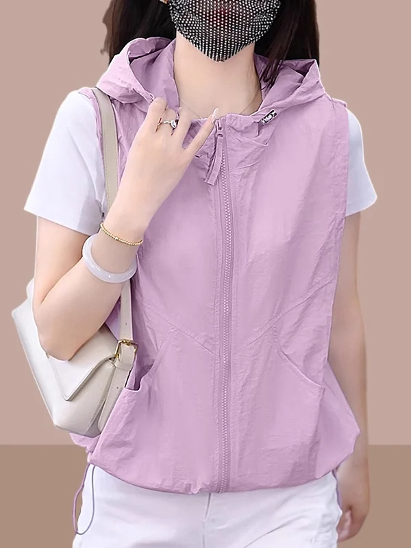 Slim Fit Casual Hooded Vest Women's Early Autumn 2025 New Faionable Outerwear Tank Top Svel Zipper Closure Color
Slim Fit Casual Hooded Vest Women's Early Autumn 2025 New Faionable Outerwear Tank Top Svel Zipper Closure Color