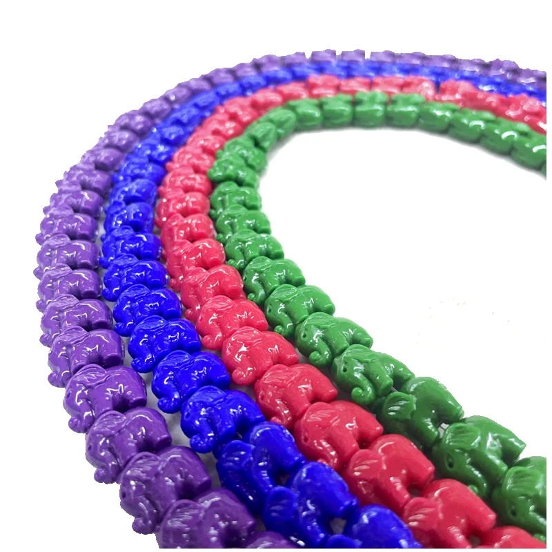 10X14mm Candy Colorful Synthetic Pine Animal Elephant Spacer Beads DIY Men's and Women's Couple Bracelet Necklace Jewelry
10X14mm Candy Colorful Synthetic Pine Animal Elephant Spacer Beads DIY Men's and Women's Couple Bracelet Necklace Jewelry