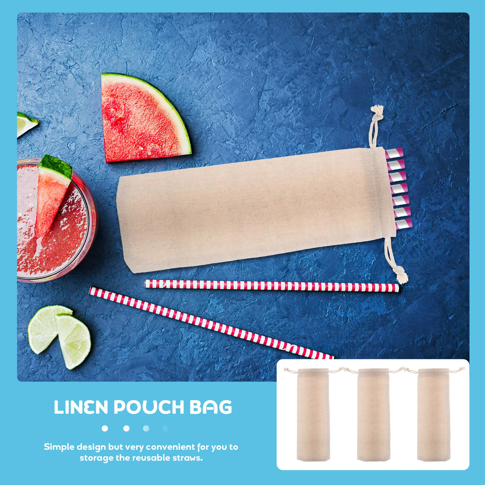 10 Pcs Straw Storage Bag Cotton Linen Lightweight Foldable Reusable Case Travel Bag Drawstring Easy Wash Household
10 Pcs Straw Storage Bag Cotton Linen Lightweight Foldable Reusable Case Travel Bag Drawstring Easy Wash Household