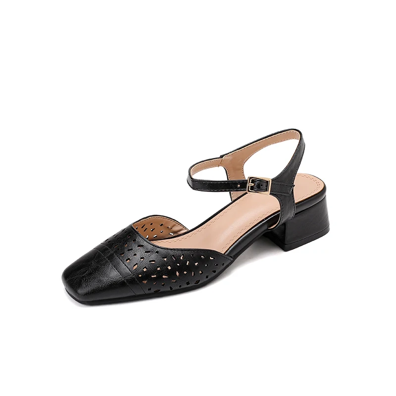 Oversized shoes women's sandals. Thick Heel Square toes hollow out simple and elegant Comfortable Wedding Breathable
Oversized shoes women's sandals. Thick Heel Square toes hollow out simple and elegant Comfortable Wedding Breathable
