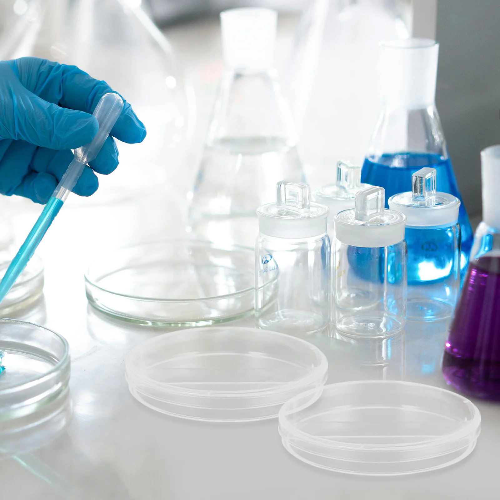 10pcs Petri Dish Culture Dishes Agar Plates Empty Lab Container Easy Clean Compartments Science Research Biology
10pcs Petri Dish Culture Dishes Agar Plates Empty Lab Container Easy Clean Compartments Science Research Biology