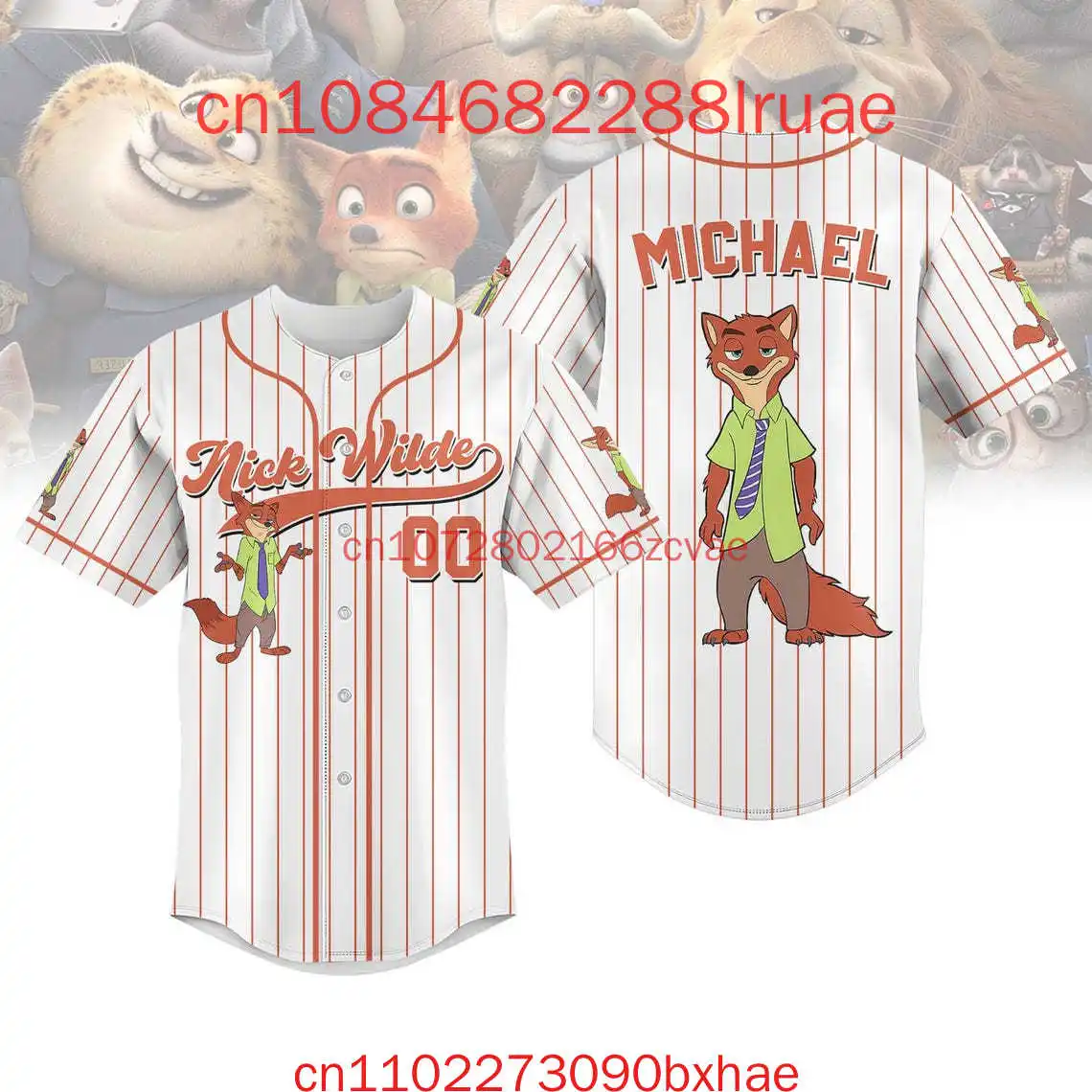 Disney Zootopia Chief Bogo Striped Line Baseball Jersey 3D Print Custom Chief Bogo Men's And Women's Kids Baseball Shirt
Disney Zootopia Chief Bogo Striped Line Baseball Jersey 3D Print Custom Chief Bogo Men's And Women's Kids Baseball Shirt