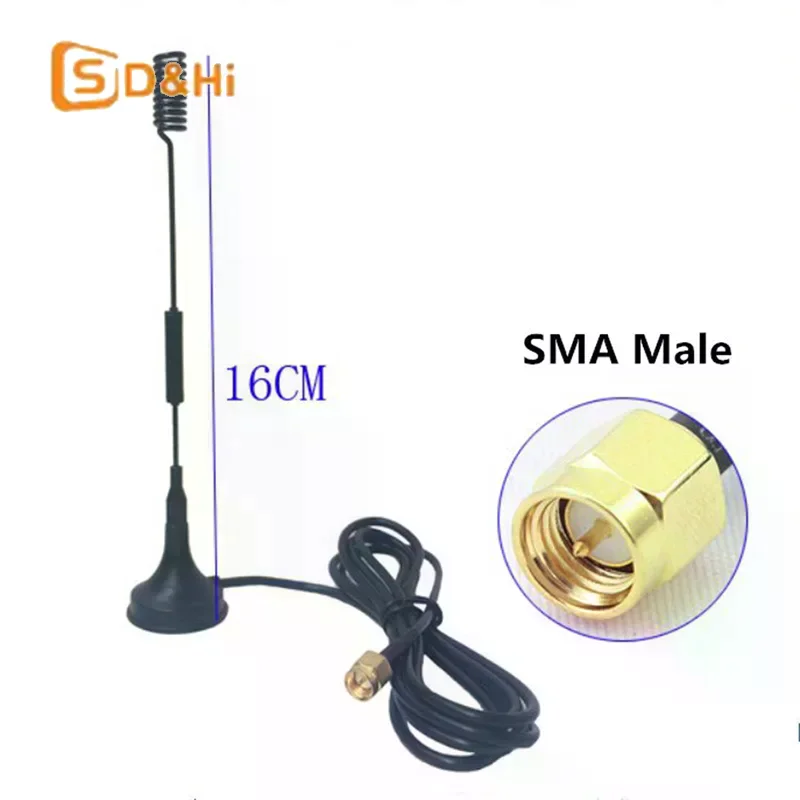 12 dbi 433Mhz Antenna half-wave Dipole antenna SMA Male with Magnetic base
12 dbi 433Mhz Antenna half-wave Dipole antenna SMA Male with Magnetic base