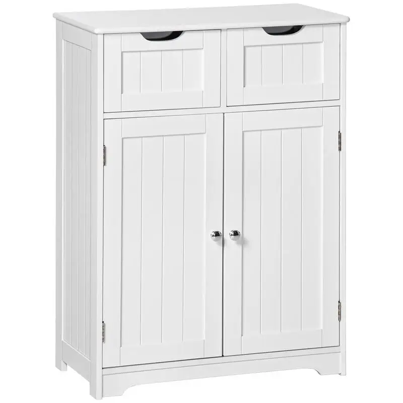 kleankin Freestanding Bathroom Storage Cabinet, Floor Cabinet with 2 Drawers, Adjustable Shelf, for Bathroom, Living Room or Entryway, White
kleankin Freestanding Bathroom Storage Cabinet, Floor Cabinet with 2 Drawers, Adjustable Shelf, for Bathroom, Living Room or Entryway, White