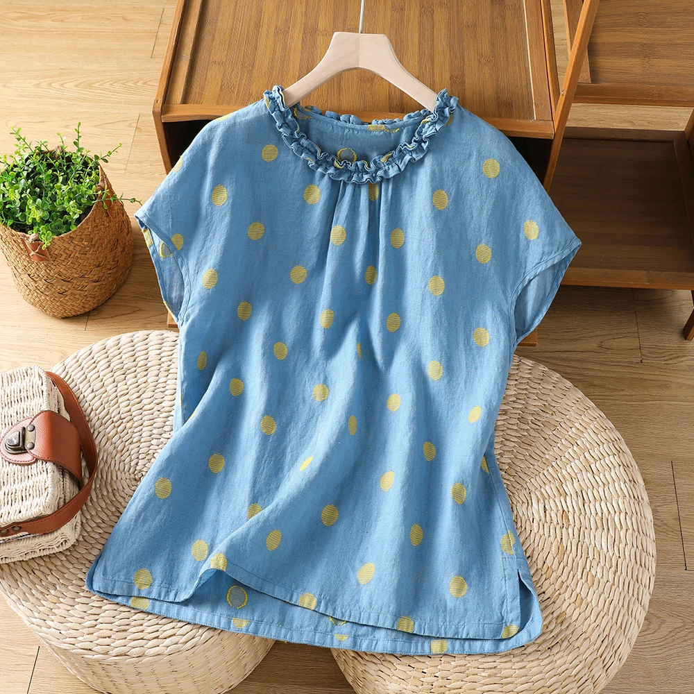 High-End Lightweight Cotton Linen Women's T-Shirt Vintage Fashion Casual Base Shirt Top for Summer 2026 Comfortable Breathable
High-End Lightweight Cotton Linen Women's T-Shirt Vintage Fashion Casual Base Shirt Top for Summer 2026 Comfortable Breathable