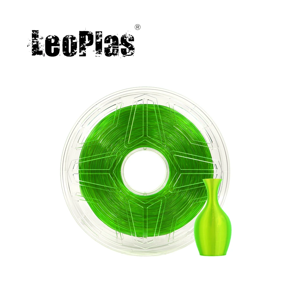 LeoPlas Clear Green TPU Filament Transparent Flexible 1.75mm 1kg 95A Shore Hardness For 3D Printer Consumables Printing Supplies
LeoPlas Clear Green TPU Filament Transparent Flexible 1.75mm 1kg 95A Shore Hardness For 3D Printer Consumables Printing Supplies