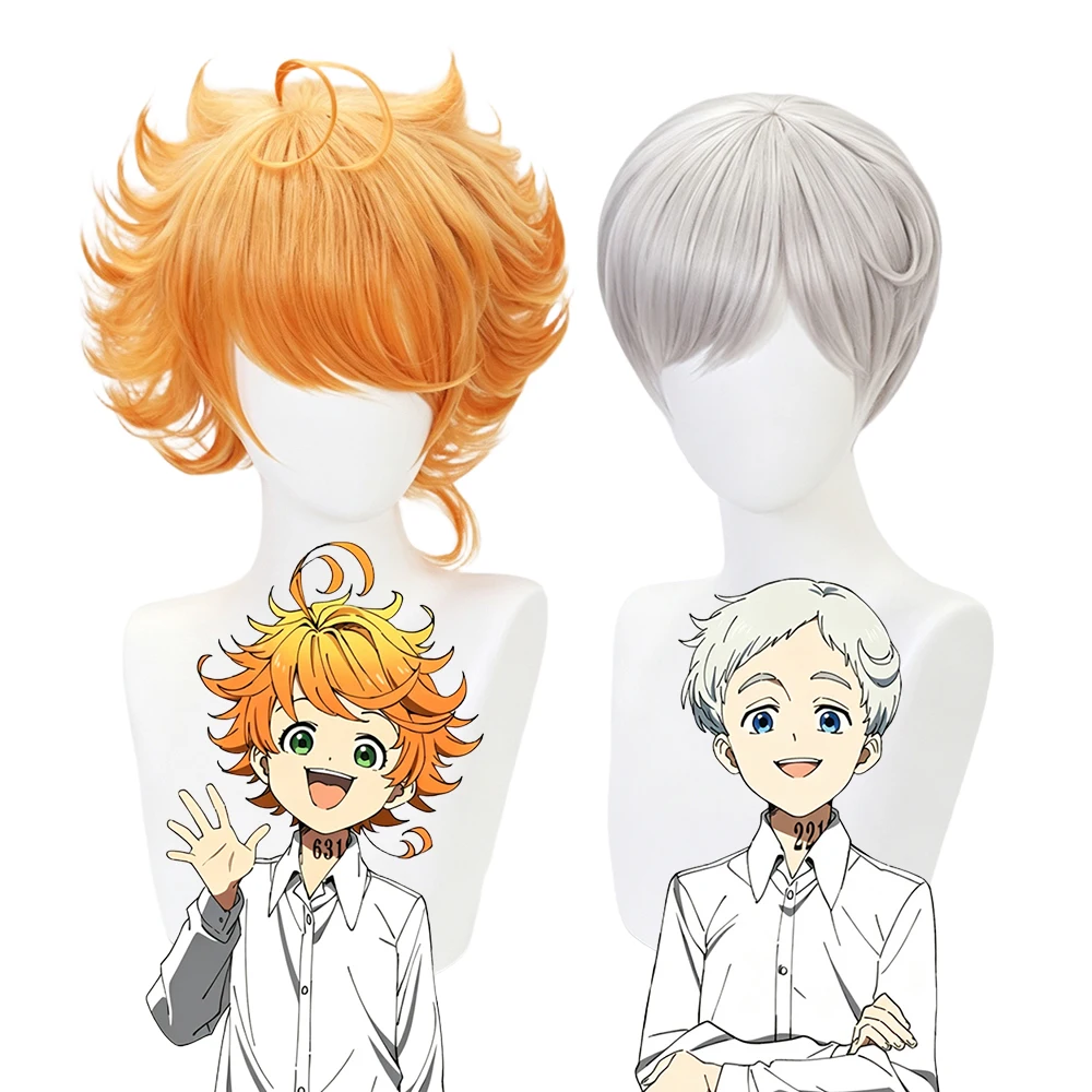 Anime Norman Short Silver White Cosplay Wig Emma Orange Yellow Gradient Short Fluffy Curly Cosplay Wig
Anime Norman Short Silver White Cosplay Wig Emma Orange Yellow Gradient Short Fluffy Curly Cosplay Wig