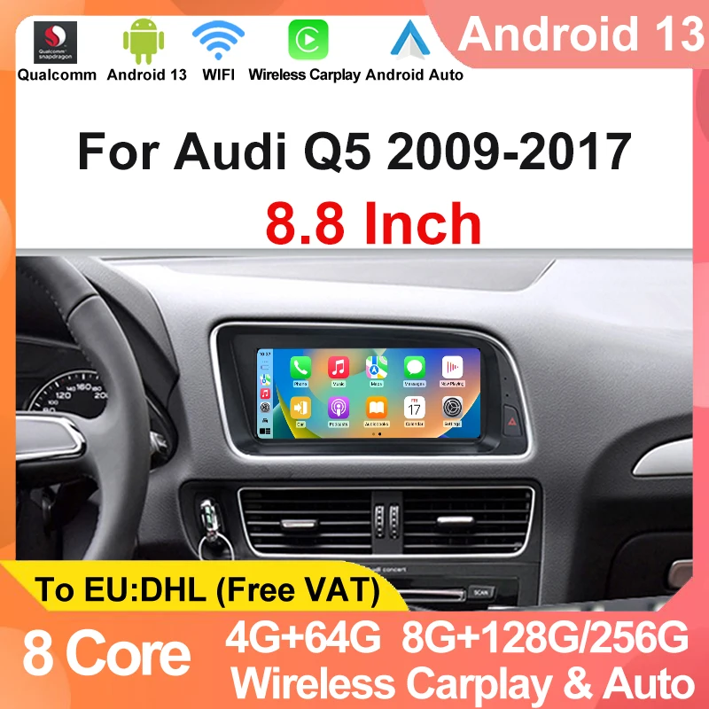Заводская цена 8G 256G навигация для AUDI Q5 2009-2017 8,8 дюймов 8 ядер Android 13 автомобильное радио Carplay Автомобильный плеер мультимедийный GPS
Заводская цена 8G 256G навигация для AUDI Q5 2009-2017 8,8 дюймов 8 ядер Android 13 автомобильное радио Carplay Автомобильный плеер мультимедийный GPS