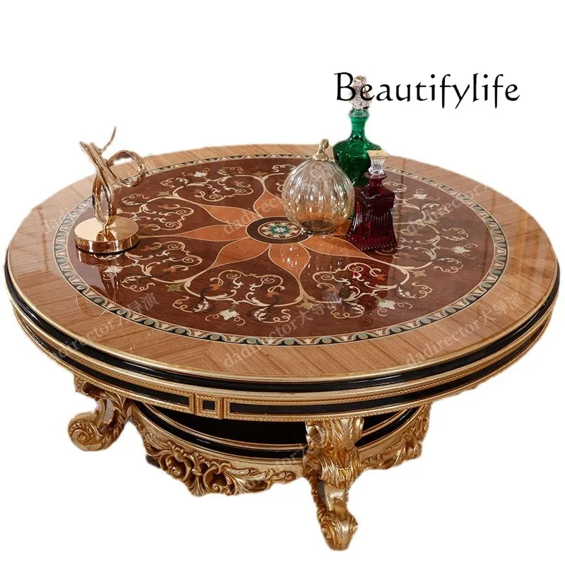 Shell inlaid parquet European solid wood carving sofa living room high sense retro sofa
Shell inlaid parquet European solid wood carving sofa living room high sense retro sofa