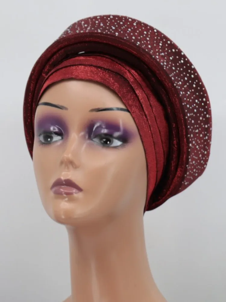 Glitter Full Body Pleated Turban Cap for Women 2025 Lady Head Wraps Muslim Headscarf Hat Turbante Mujer African Headpiece
Glitter Full Body Pleated Turban Cap for Women 2025 Lady Head Wraps Muslim Headscarf Hat Turbante Mujer African Headpiece