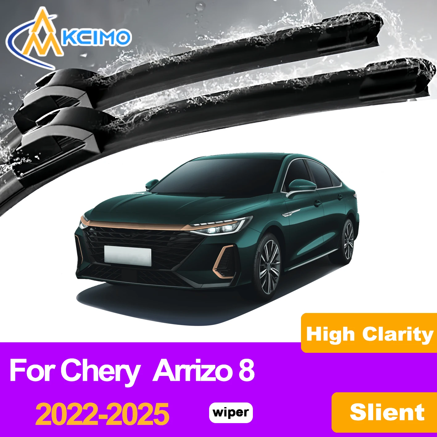 KCIMO 2PCS Front Windshield Wiper Blades For Chery Arrizo 8 2022-2025, High Quality Car Windshield Wiper Replacement Parts
KCIMO 2PCS Front Windshield Wiper Blades For Chery Arrizo 8 2022-2025, High Quality Car Windshield Wiper Replacement Parts