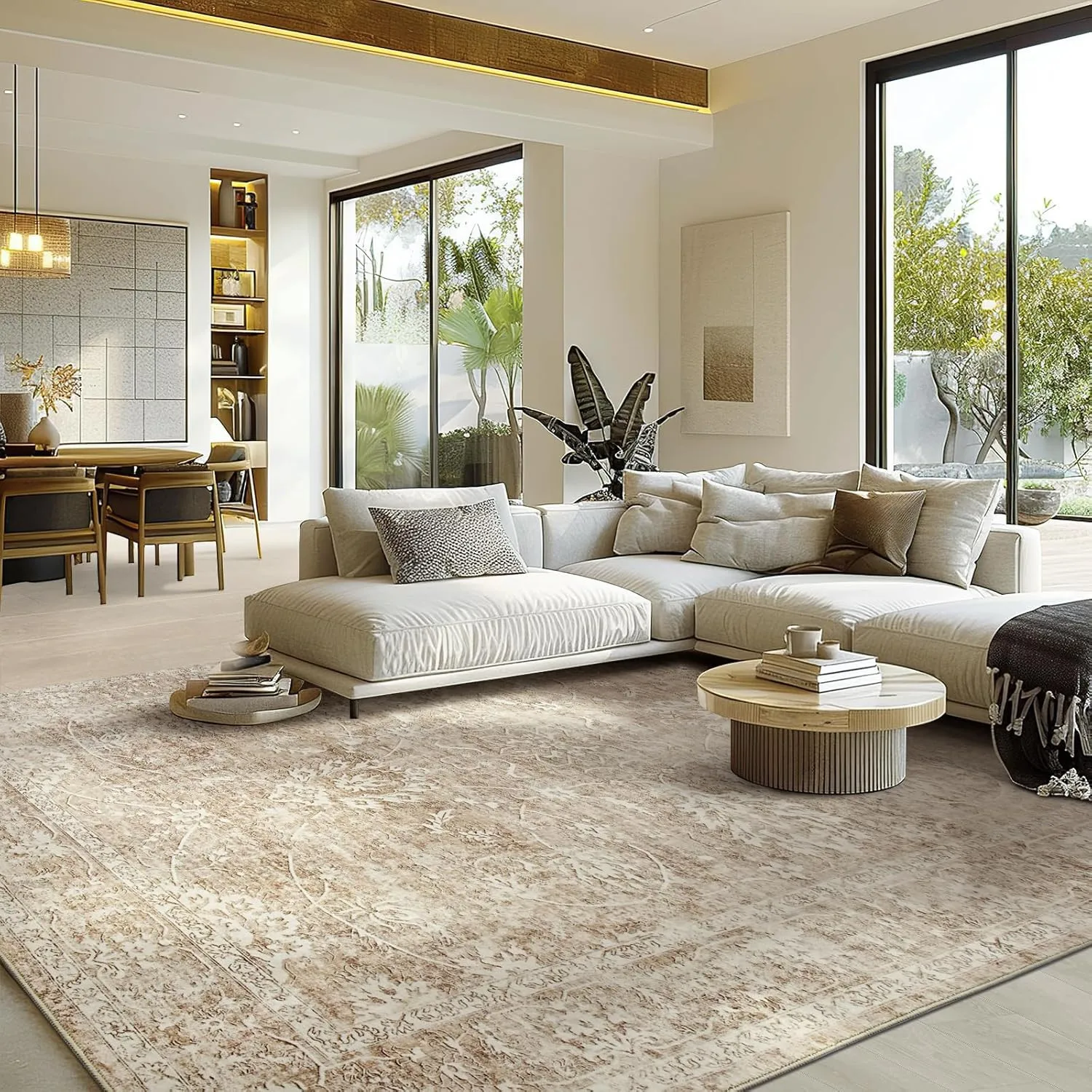 8X10 Area Rugs for Living Room, Machine Washable Vintage Rug with Anti-Slip Back
8X10 Area Rugs for Living Room, Machine Washable Vintage Rug with Anti-Slip Back