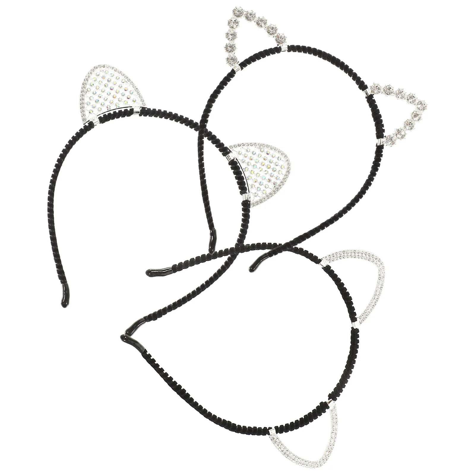 3 шт., головной убор с кошачьими ушками, инкрустированный стразами, тонкая работа, практичность, Хэллоуин, косплей, украшение, аксессуар для взрослых
3 шт., головной убор с кошачьими ушками, инкрустированный стразами, тонкая работа, практичность, Хэллоуин, косплей, украшение, аксессуар для взрослых