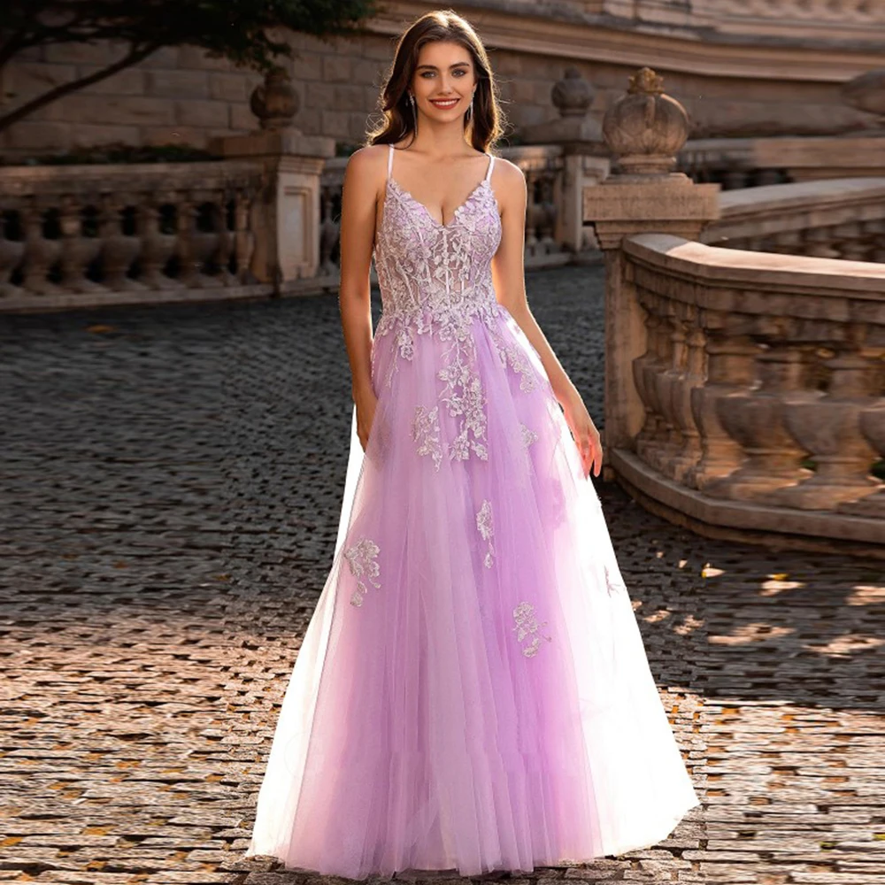 Fashion Strapless Evening Dresses for Girls 2025 Customized Spaghetti Straps Prom Gowns with Lace Soft Tulle Robe De Soirée 2026
Fashion Strapless Evening Dresses for Girls 2025 Customized Spaghetti Straps Prom Gowns with Lace Soft Tulle Robe De Soirée 2026