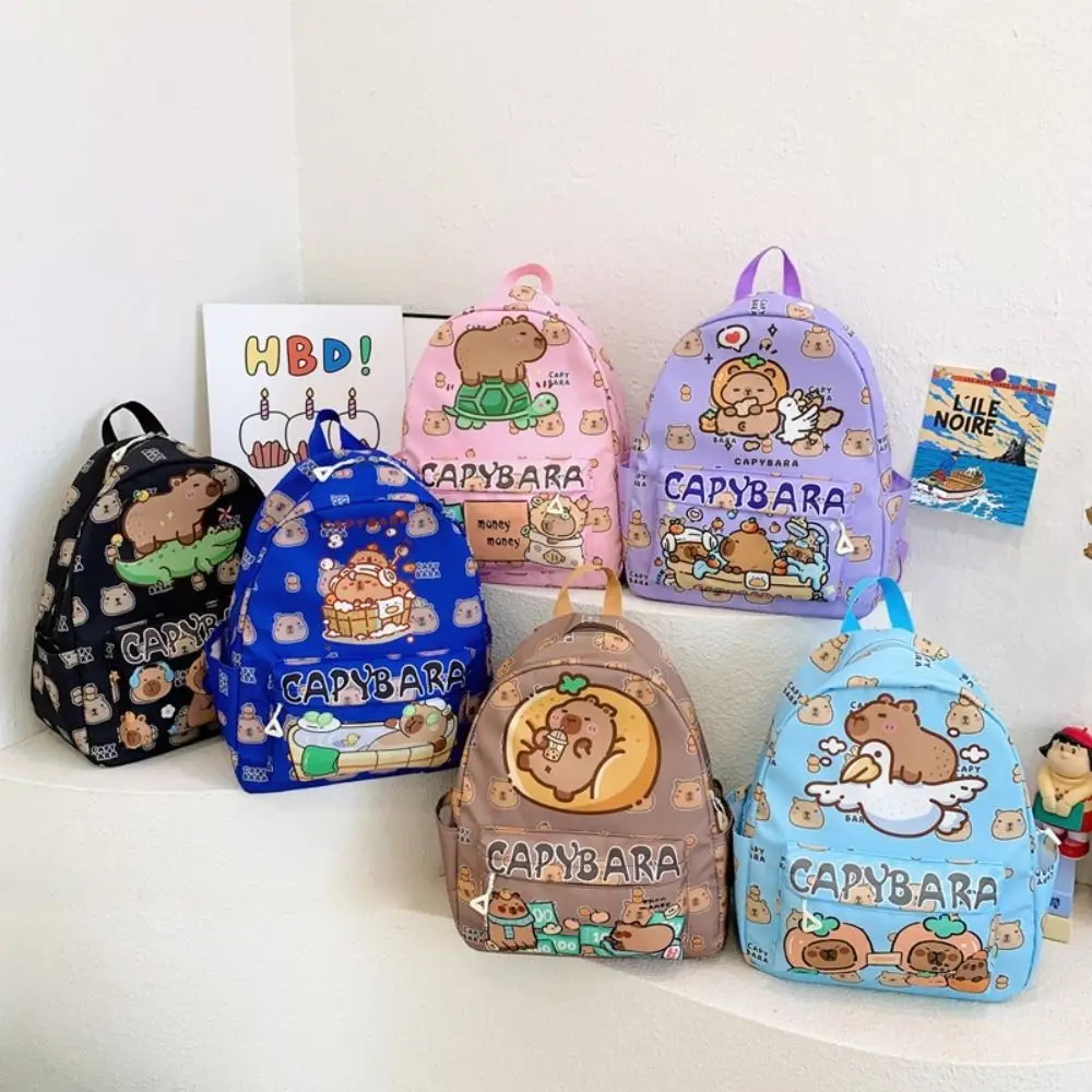 Creative Large Capacity Capybara Backpack Nylon Stain-resistant Students Schoolbag Multipurpose Multi-layer School Backpack
Creative Large Capacity Capybara Backpack Nylon Stain-resistant Students Schoolbag Multipurpose Multi-layer School Backpack
