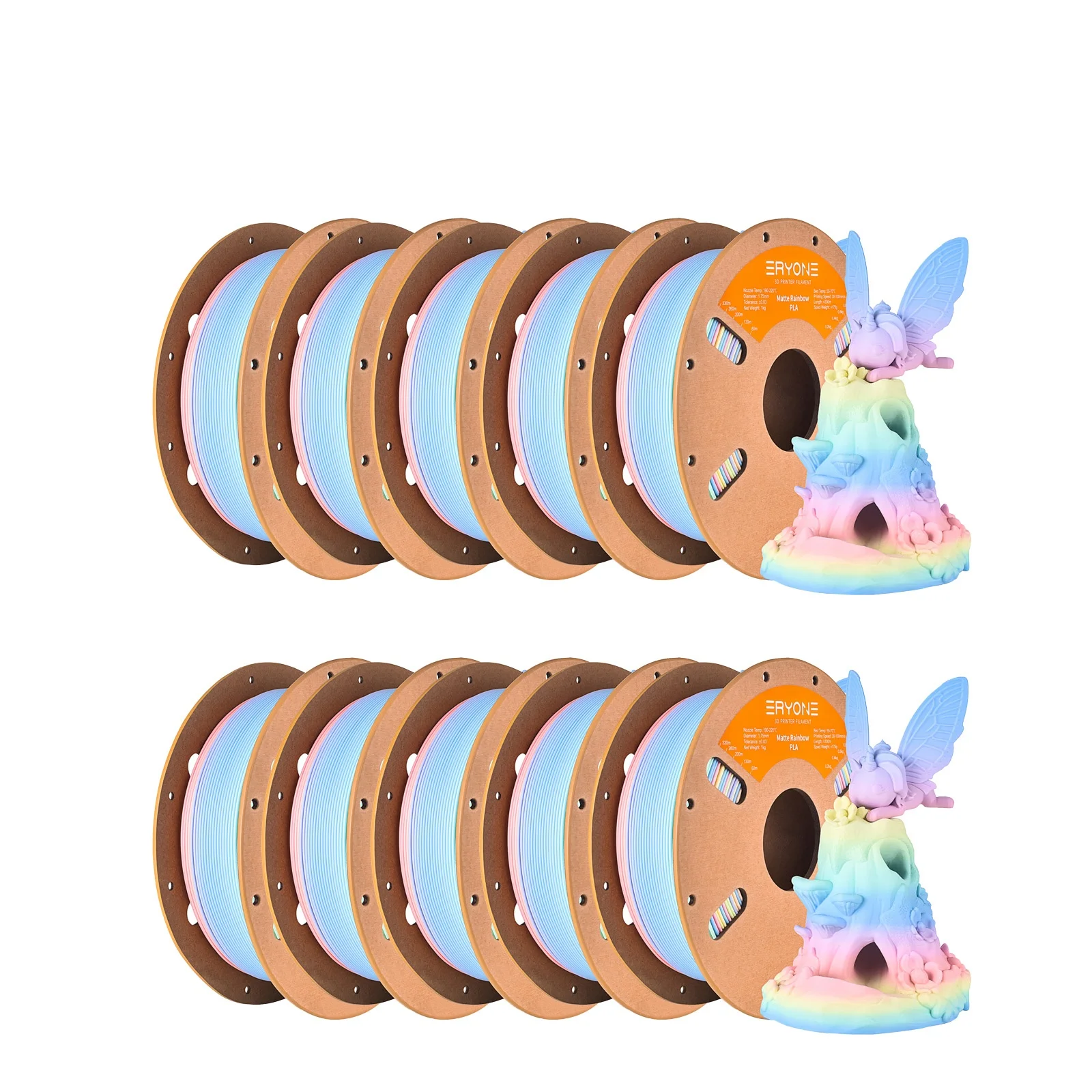 Акция ERYONE PLA Matte Rainbow 1/2/3/5/10 кг 1,75 мм ± 0,03 мм нить для 3D-принтера Macaron акварельная нить высокого качества
Акция ERYONE PLA Matte Rainbow 1/2/3/5/10 кг 1,75 мм ± 0,03 мм нить для 3D-принтера Macaron акварельная нить высокого качества