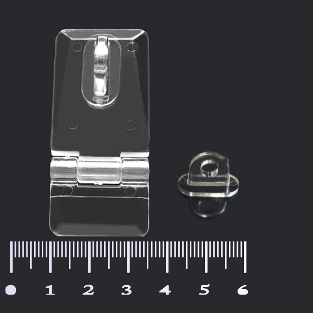 10Sets Clear Latch Hasp Jewelry Box Lock Transparent Pet Door Safety Strong Box Accessory
10Sets Clear Latch Hasp Jewelry Box Lock Transparent Pet Door Safety Strong Box Accessory