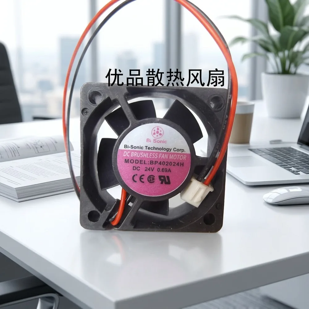 For Bi-Sonic BP402024H 4020 DC24V 0.09A 40*40*20MM 2-Pin Double Bearing Cooling Fan
For Bi-Sonic BP402024H 4020 DC24V 0.09A 40*40*20MM 2-Pin Double Bearing Cooling Fan