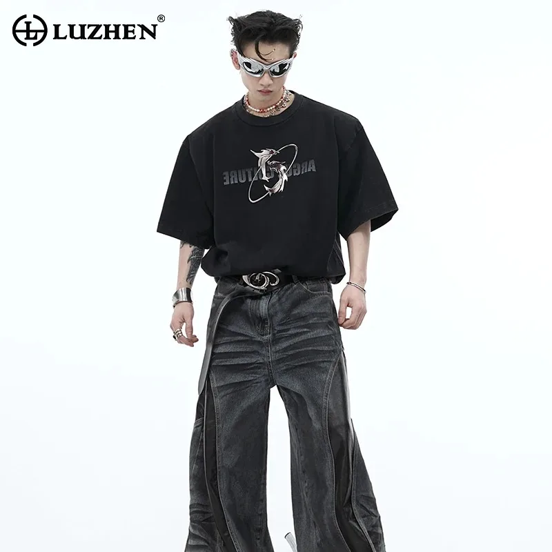 LUZHEN Summer New Original Stylish Printed Design Short Sleeved T Shirt Trendy Street Wear High Quality Cotton Men's Tops LZ4614
LUZHEN Summer New Original Stylish Printed Design Short Sleeved T Shirt Trendy Street Wear High Quality Cotton Men's Tops LZ4614