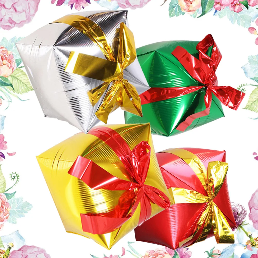 4Pcs Christmas Aluminum Foil Gift Box Balloons Red Green Gold Silver Party Decoration Supplies Photo Background Xmas Celebration
4Pcs Christmas Aluminum Foil Gift Box Balloons Red Green Gold Silver Party Decoration Supplies Photo Background Xmas Celebration