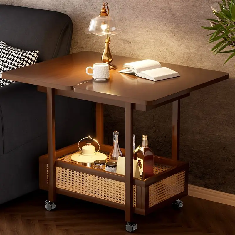 Coffee table, living room table, household mobile trolley rack with wheels, antique sofa, simple bedside table 
Coffee table, living room table, household mobile trolley rack with wheels, antique sofa, simple bedside table
