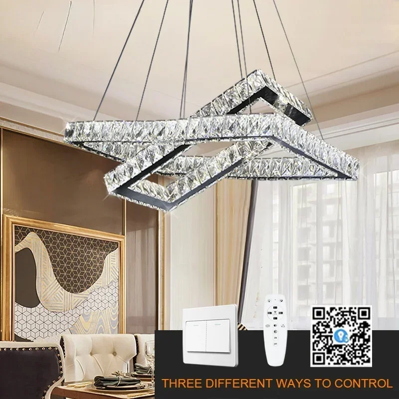 Хрустальные светодиодные люстры с регулируемой яркостью, современная кухонная лампа с управлением через приложение, умная лампа для гостиной, спальни
Хрустальные светодиодные люстры с регулируемой яркостью, современная кухонная лампа с управлением через приложение, умная лампа для гостиной, спальни