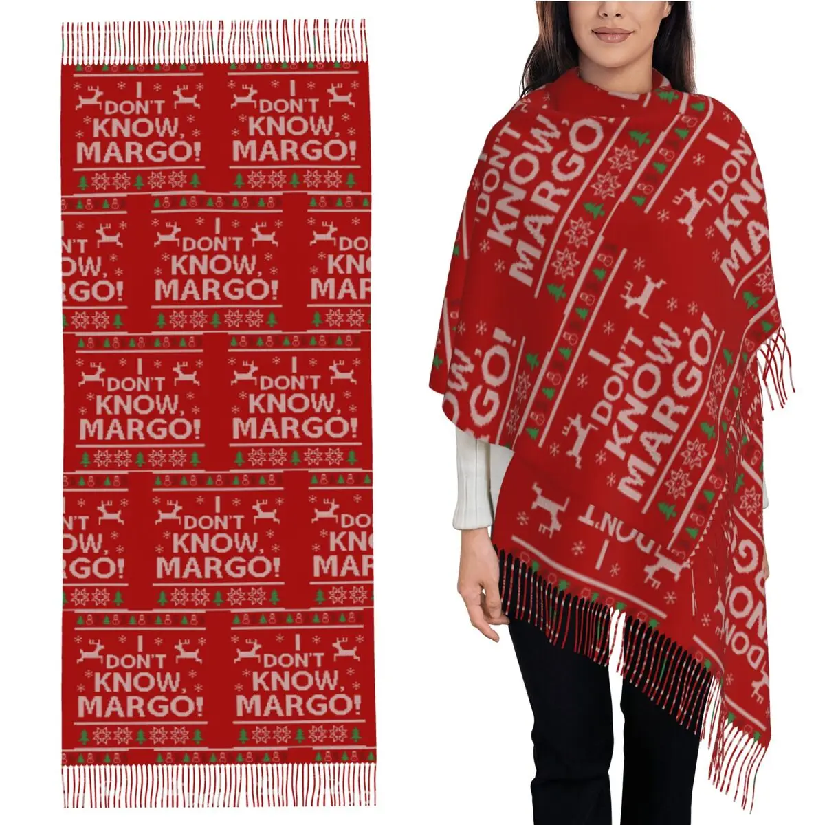 Рождественские каникулы, я не зНАЮ, шарф Margo, шарфы с кисточками для женщин, мягкие теплые шали и накидки, большая осенне-зимняя шаль
Рождественские каникулы, я не зНАЮ, шарф Margo, шарфы с кисточками для женщин, мягкие теплые шали и накидки, большая осенне-зимняя шаль
