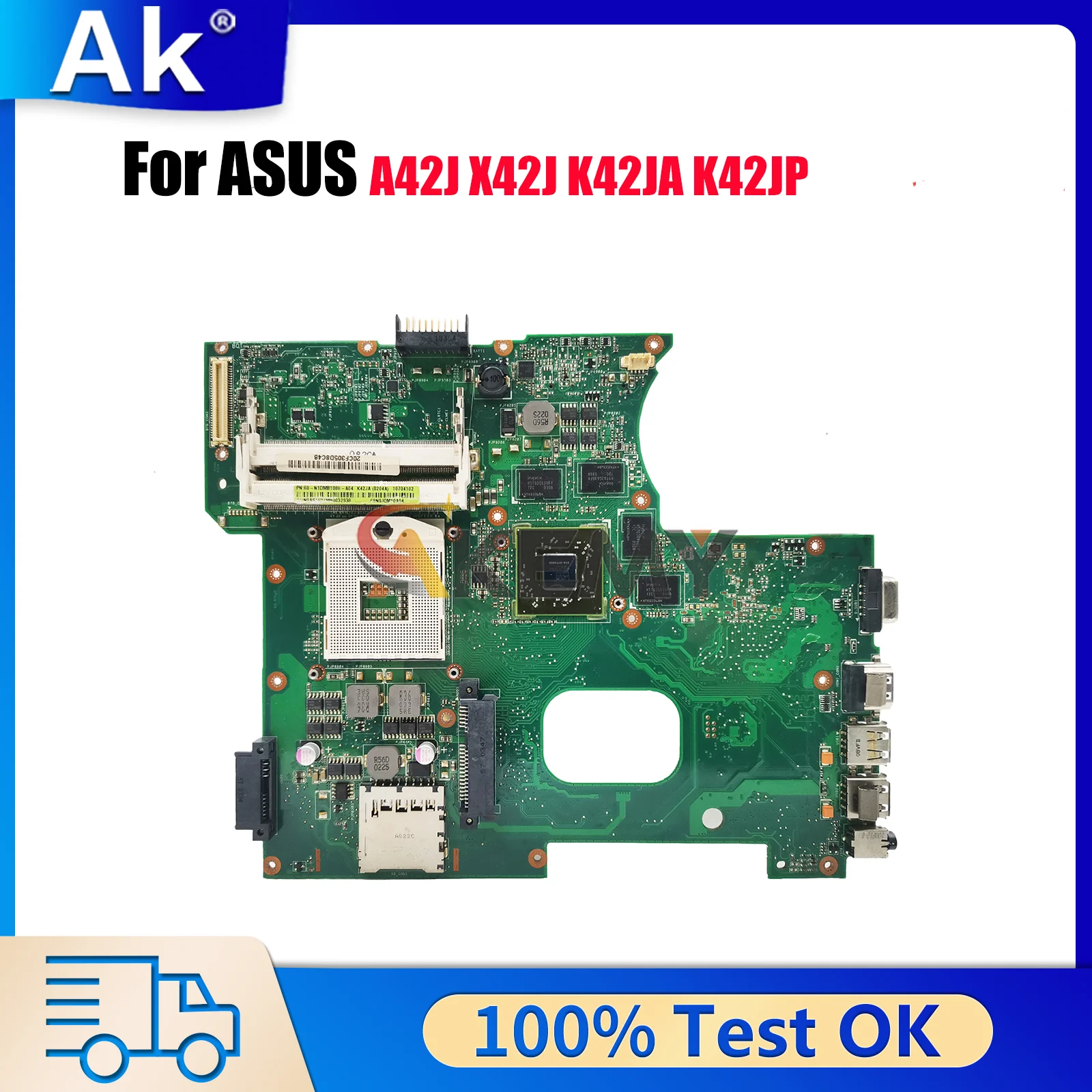 K42JA Laptop Motherboard For ASUS K42JY K42JA K42JZ X42J K42JE A42J K42JC K42JP K42JR K42JZ K42J Mainboard 100% tests fast ship
K42JA Laptop Motherboard For ASUS K42JY K42JA K42JZ X42J K42JE A42J K42JC K42JP K42JR K42JZ K42J Mainboard 100% tests fast ship