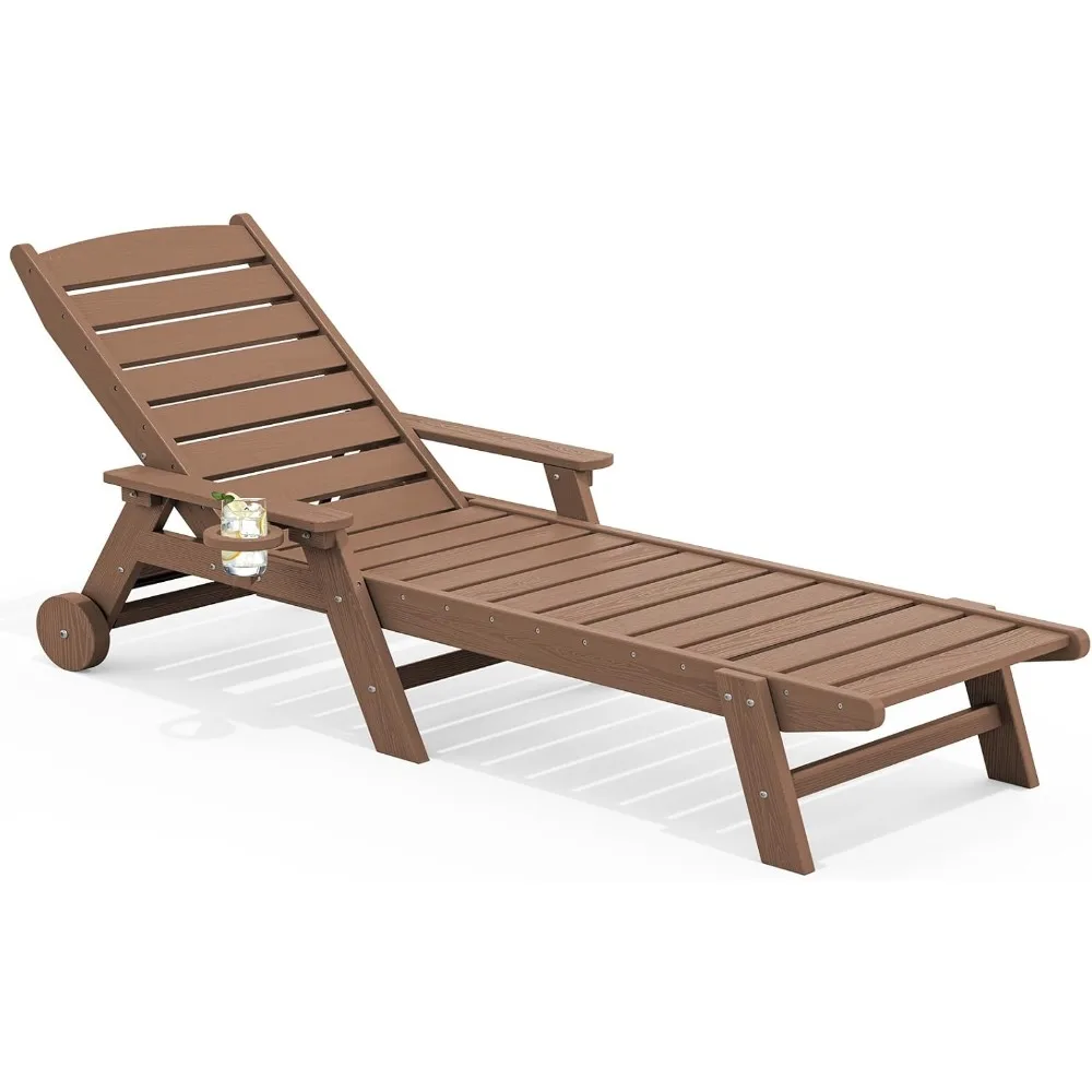 Patio Chaise Lounge Chair, 78'' Long HDPE Outdoor Lounge Chair 5 Positions Adjustable Outdoor Lounger, Poly Lounge Chair
Patio Chaise Lounge Chair, 78'' Long HDPE Outdoor Lounge Chair 5 Positions Adjustable Outdoor Lounger, Poly Lounge Chair