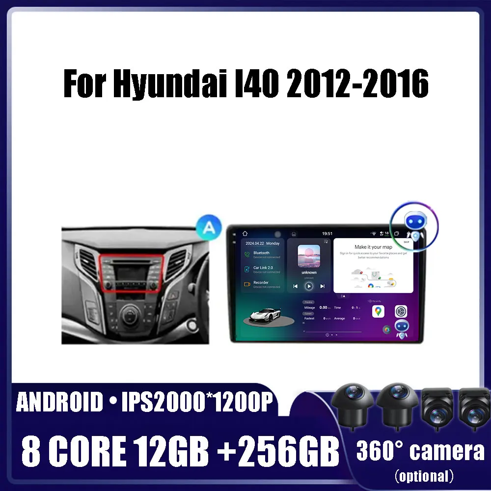 Android OS For Hyundai I40 2012-2016 Car Radio Stereo Multimedia Navigation Video Player GPS Wireless Carplay DSP 5G WIFI
Android OS For Hyundai I40 2012-2016 Car Radio Stereo Multimedia Navigation Video Player GPS Wireless Carplay DSP 5G WIFI