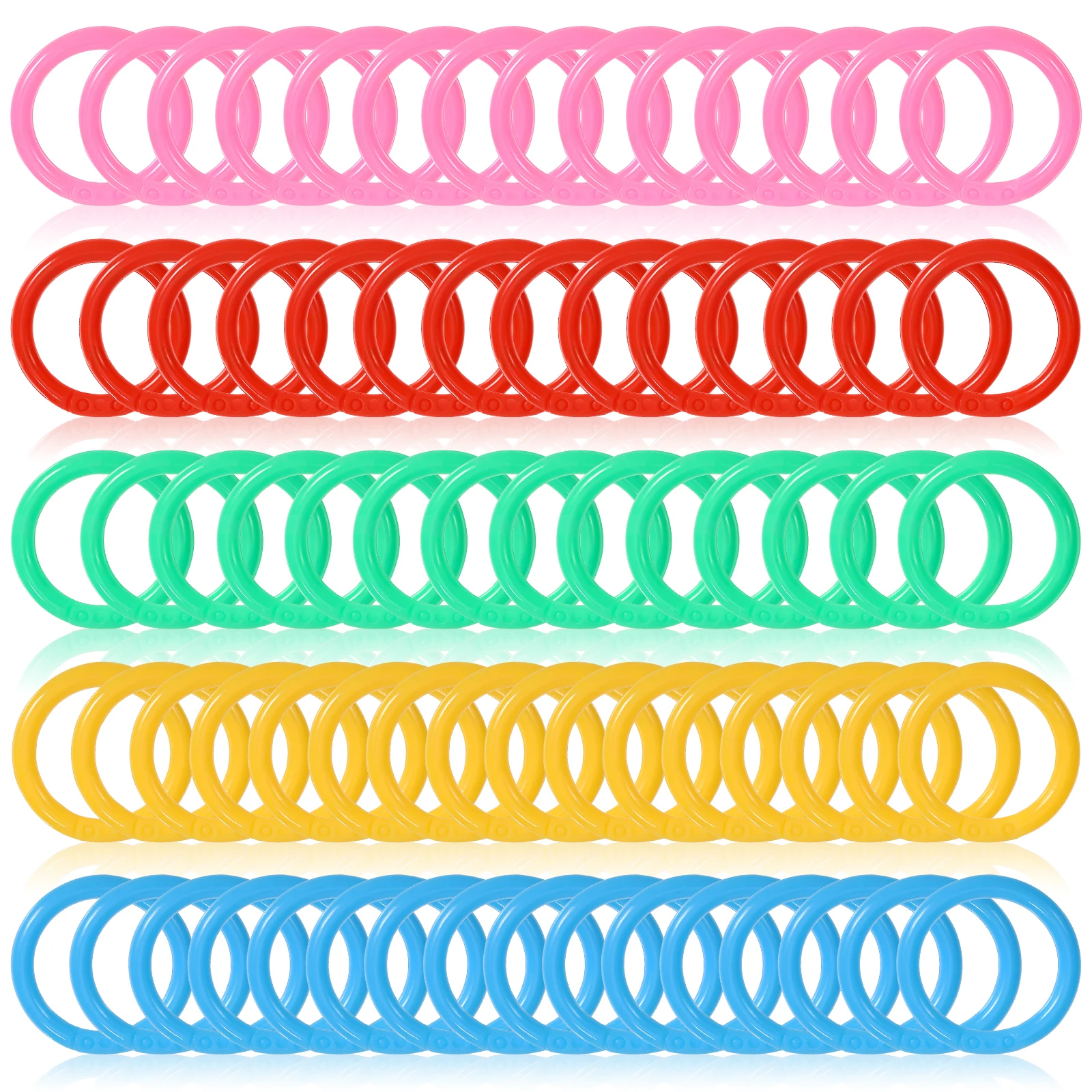 120Pcs Plastic Binder Rings Ideal for Paper Organization Color Coded System Fits Standard Punch Holes Craft Journaling Binding
120Pcs Plastic Binder Rings Ideal for Paper Organization Color Coded System Fits Standard Punch Holes Craft Journaling Binding