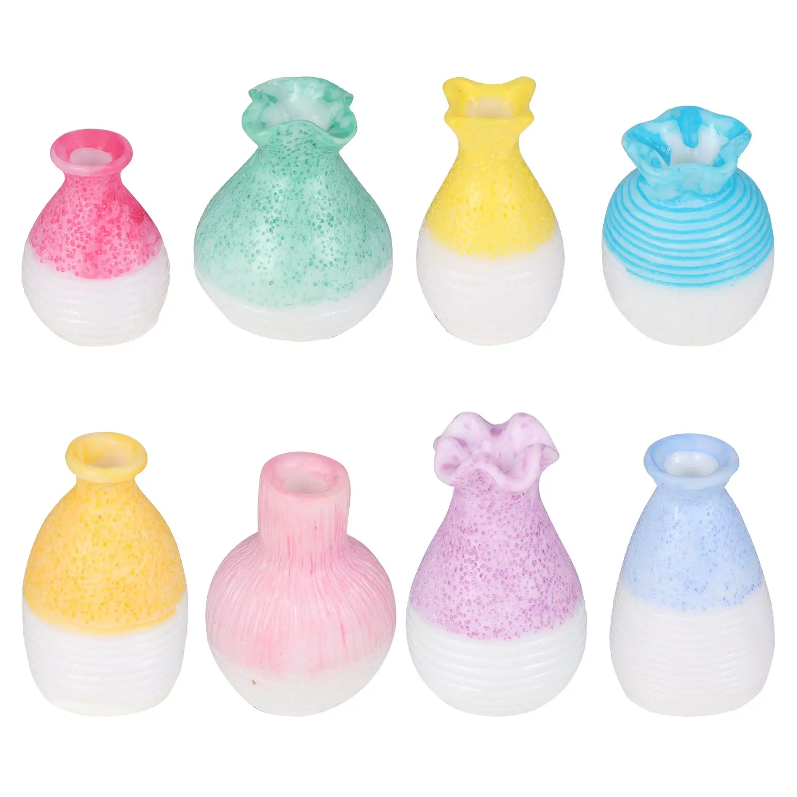8 Pcs Resin Flower Vase Home Decoration Desktop Home Mini Vase Ornament Creative Design Use Atmosphere
8 Pcs Resin Flower Vase Home Decoration Desktop Home Mini Vase Ornament Creative Design Use Atmosphere
