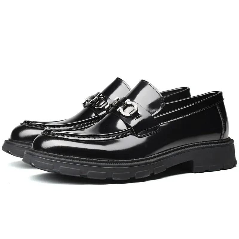 Men's Shoes 2023 Spring and Summer New Top Layer Cow Leather Bright Surface Metal Buckle Sleeve Foot Business High Leather Shoes
Men's Shoes 2023 Spring and Summer New Top Layer Cow Leather Bright Surface Metal Buckle Sleeve Foot Business High Leather Shoes